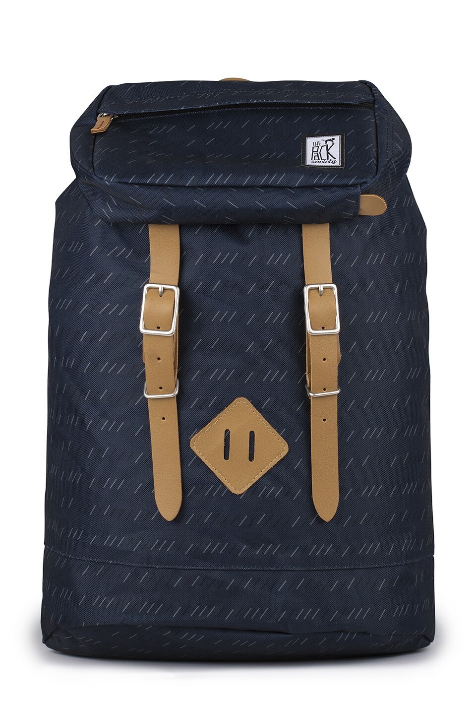 Rucsac The Pack Society premium beleumarin cu dungi albe