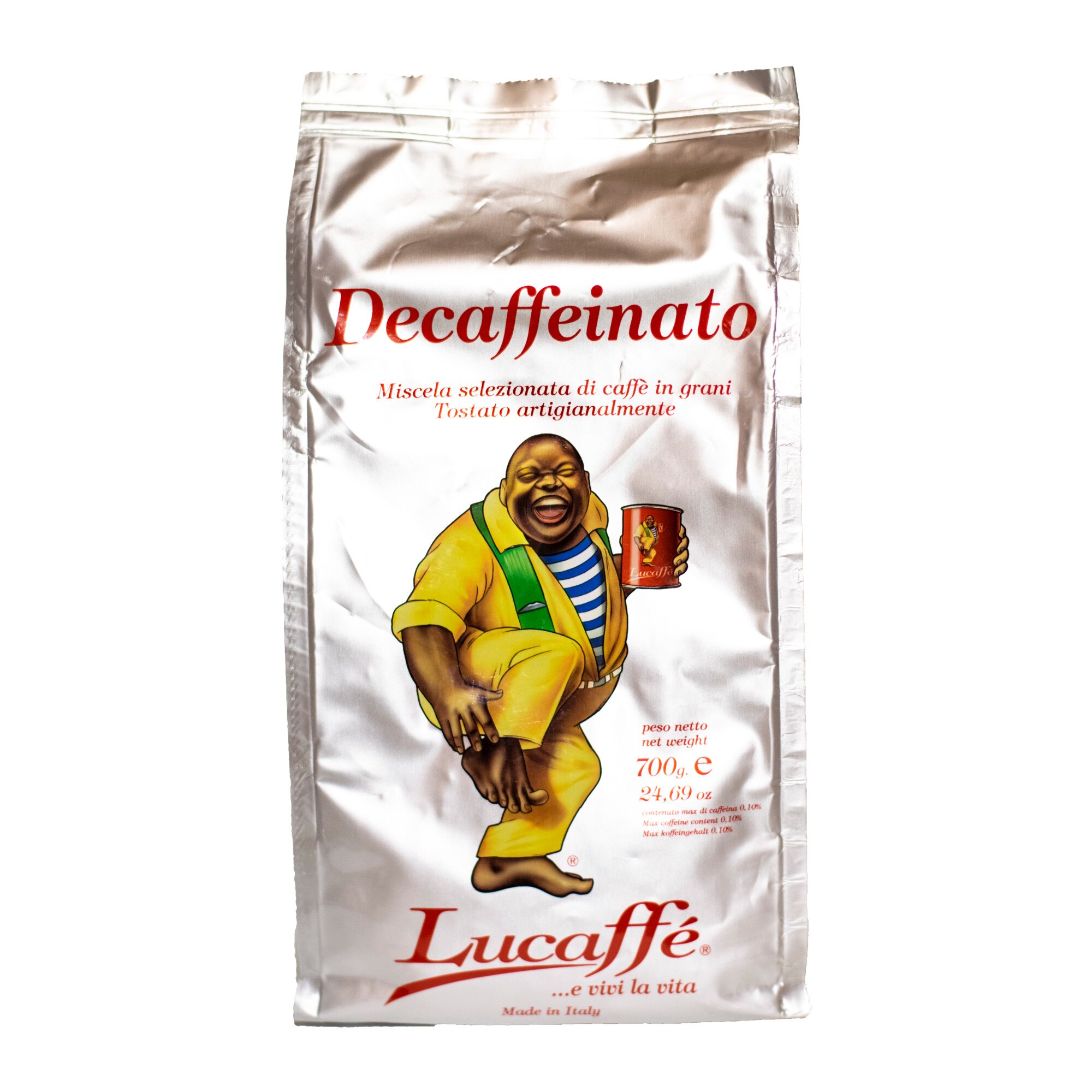 Cafea Boabe, Lucaffe, Decaffeinato Arabica 100%, Punga 700g