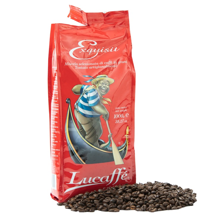 Cafea Boabe, Lucaffe, Exquisit, Punga 1 Kg.