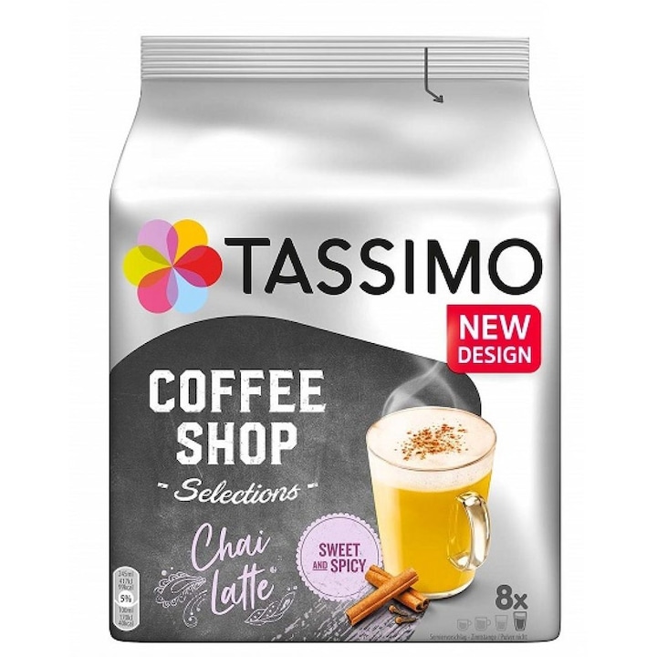 Кафе капсули Tassimo, Coffee Shop, Chai Latte, 8 броя, 188 г