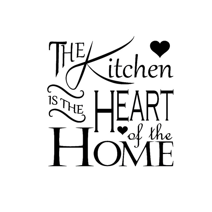 Sticker decorativ perete THE KITCHEN 40X40 CM