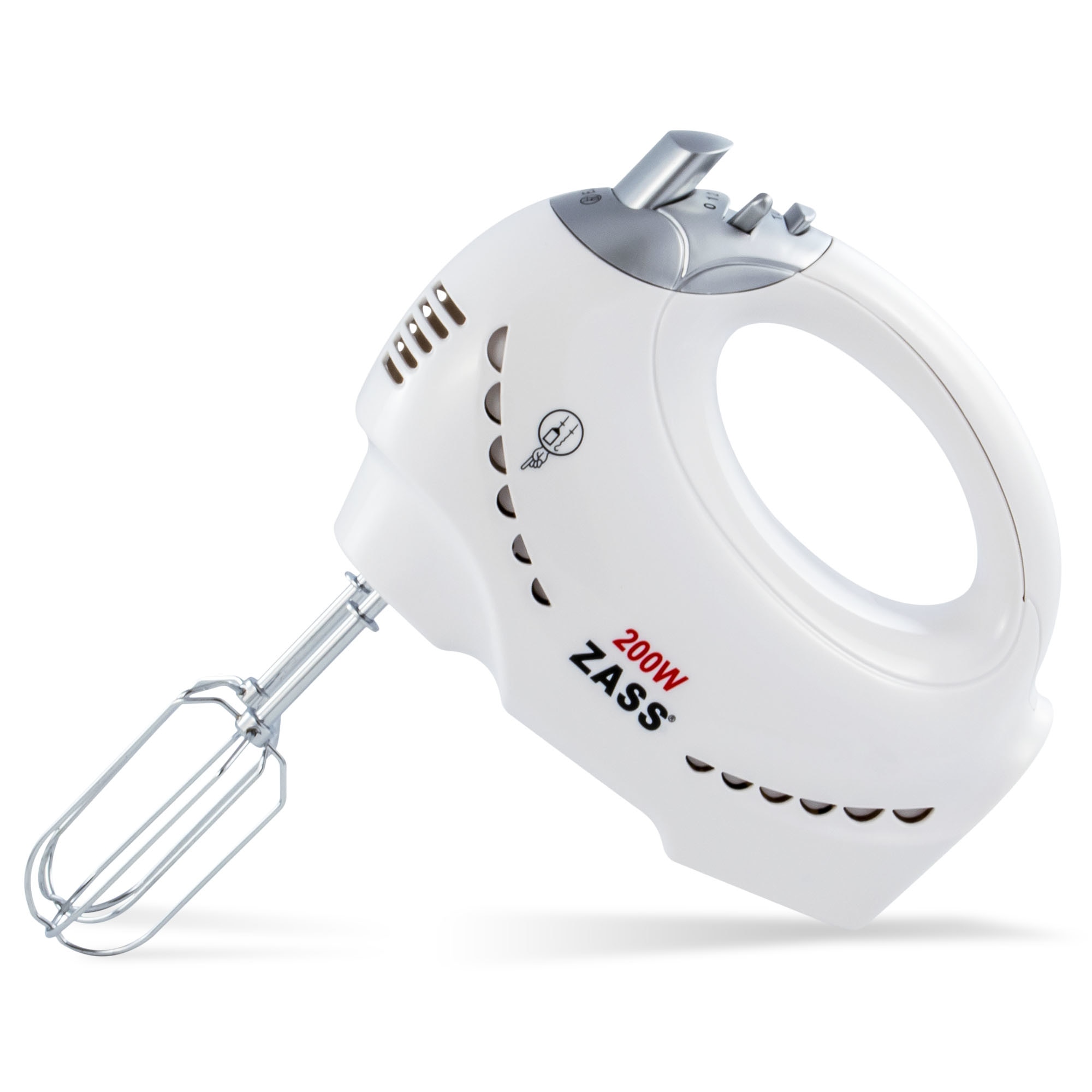 Mixer de mana Zass ZHM 05, 200W, 5 viteze, functie Turbo