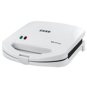 Sandwich-maker Zass ZSM 01, 750W, Alb Sandwich-maker Zass ZSM 01, 750W, Alb