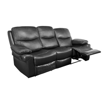 Canapea Kring Royal, 2 reclinere, piele naturala, Negru, 220 x 98 x 100 cm Canapea Kring Royal, 2 reclinere, piele naturala, Negru, 220 x 98 x 100 cm