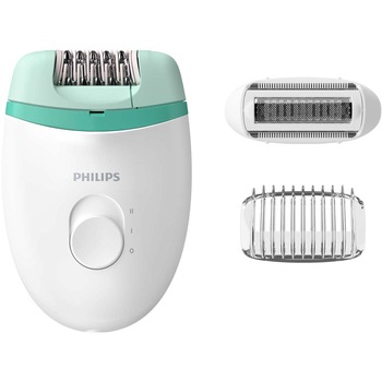 Epilator Philips Satinelle BRE245/00, 2 viteze, cap de epilare lavabil, 2 accesorii, Alb Epilator Philips Satinelle BRE245/00, 2 viteze, cap de epilare lavabil, 2 accesorii, Alb