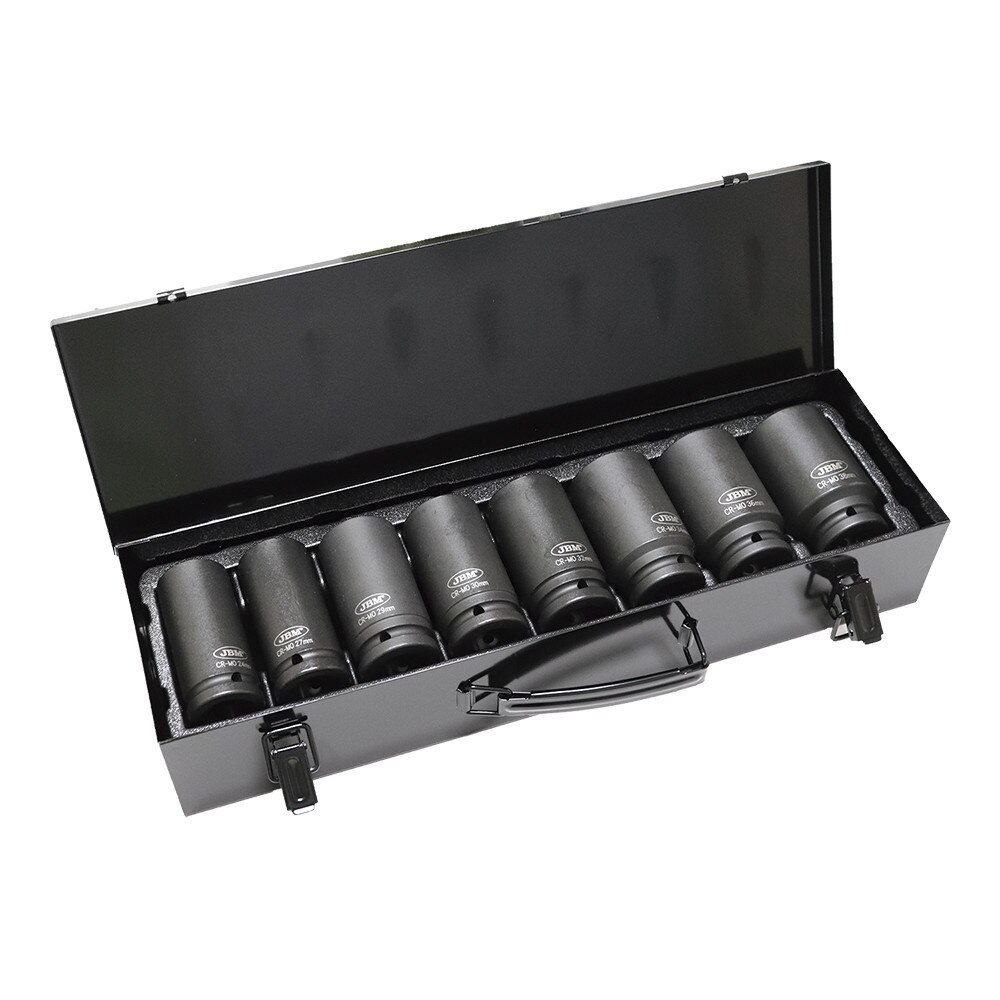 Set din 8 chei tubulare alungite, de impact, 3/4