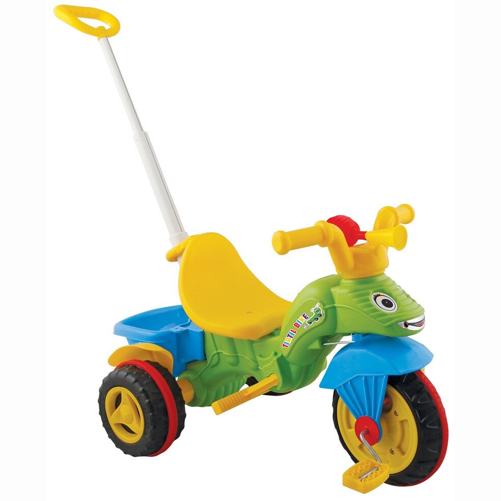 Tricicleta cu pedale si cos cu maner pentru control parental, Omida