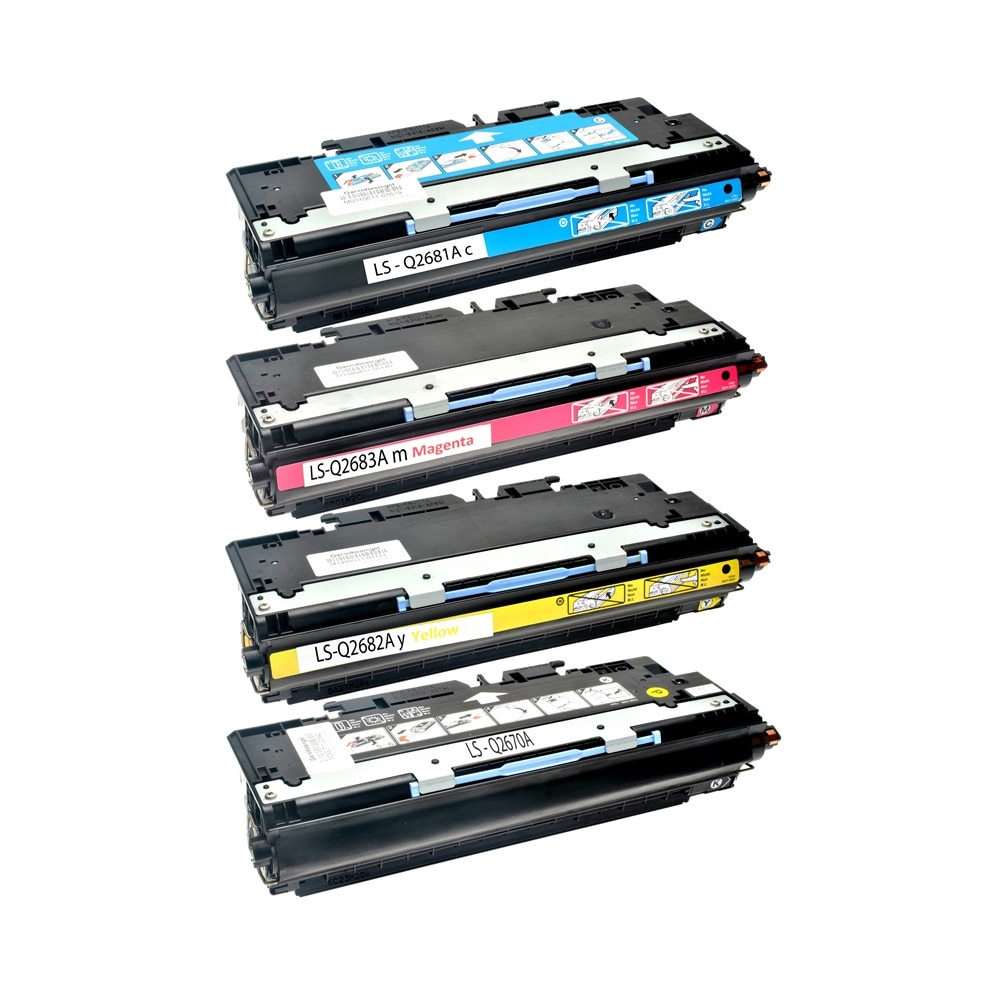 Set 4 Cartuse Q2670A BK/81A C/82A Y/83A M 24000 Pag Compatibile pentru HP Color LaserJet 3500 / Color LaserJet 3500 N / 3500 Series / 3550 / 3550 N / Color LaserJet 3700 / Color LaserJet 3700 DN / 3700 DTN / 3700 N / 3700