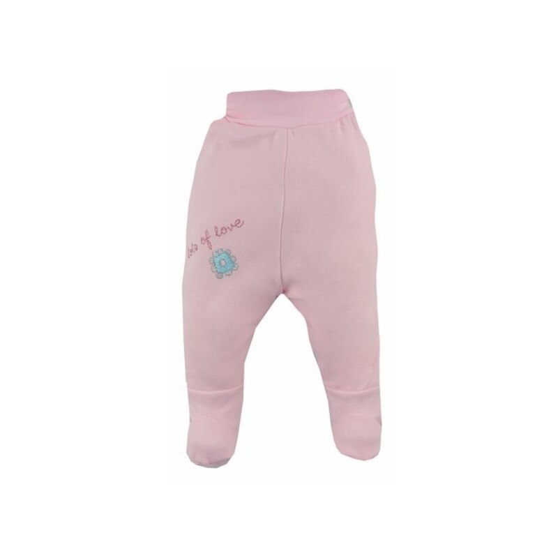 Pantaloni cu botosei pentru fete Koala Flower A01-037R, Roz, 86 cm