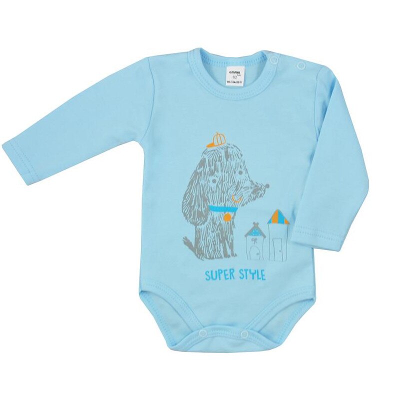 Body maneca lunga baietei Koala Amma Karo T1-683, Albastru