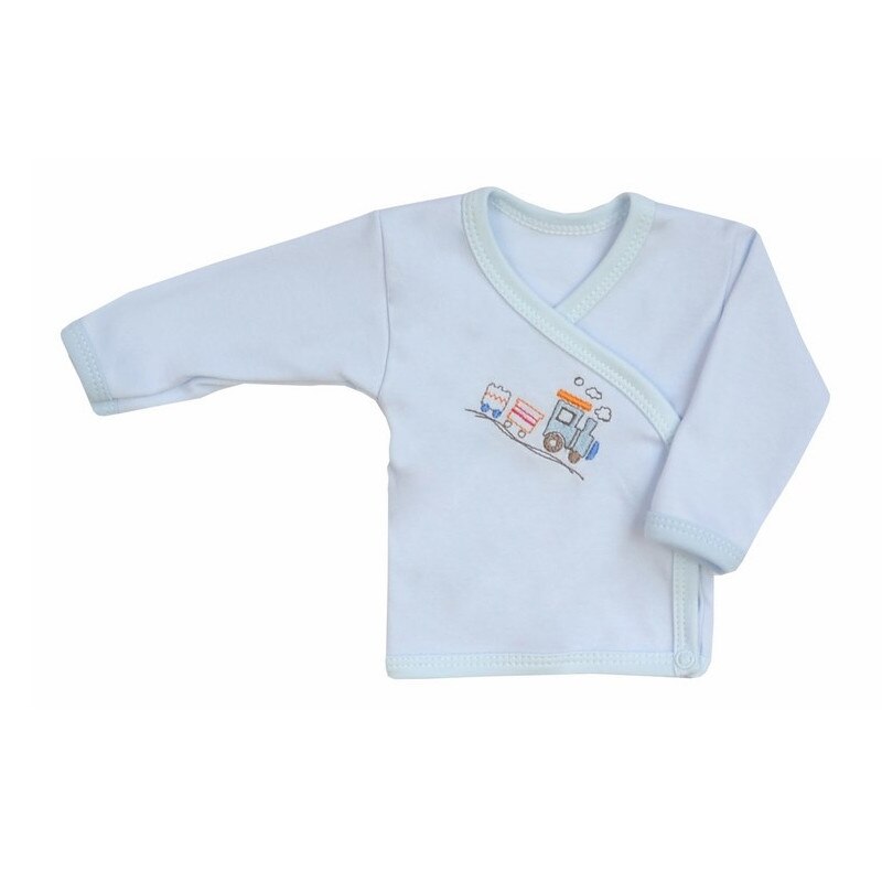 Bluza cu maneca lunga pentru baieti Koala Amma Train A01-109A1, Albastru, 62 cm