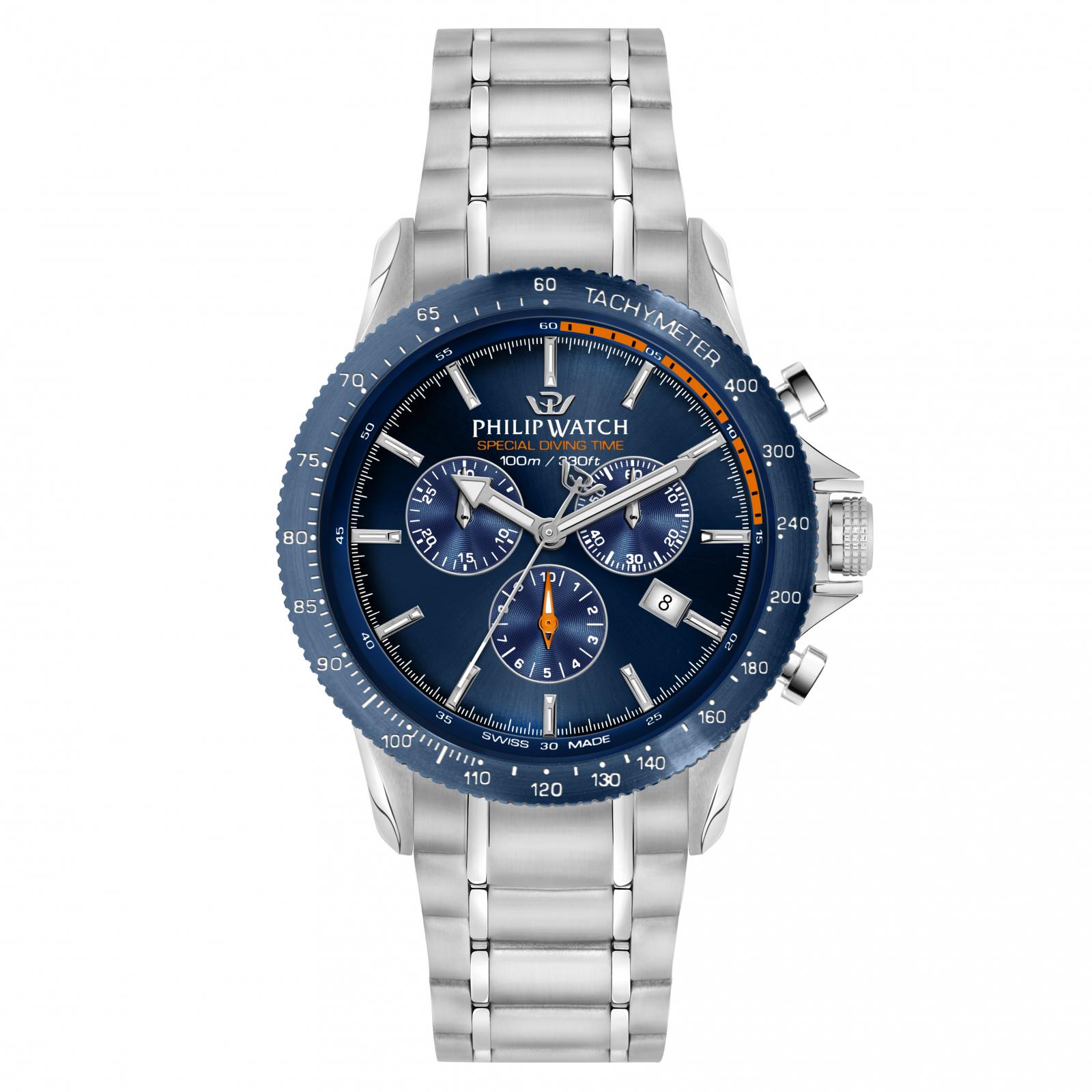 Ceas barbatesc Philip Watch R8273614004 Quartz Argintiu