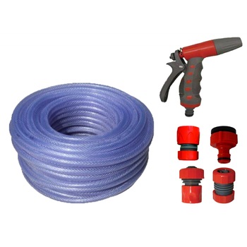 Kit gradina, furtun silicon cu insertie 1/2 Kit gradina, furtun silicon cu insertie 1/2