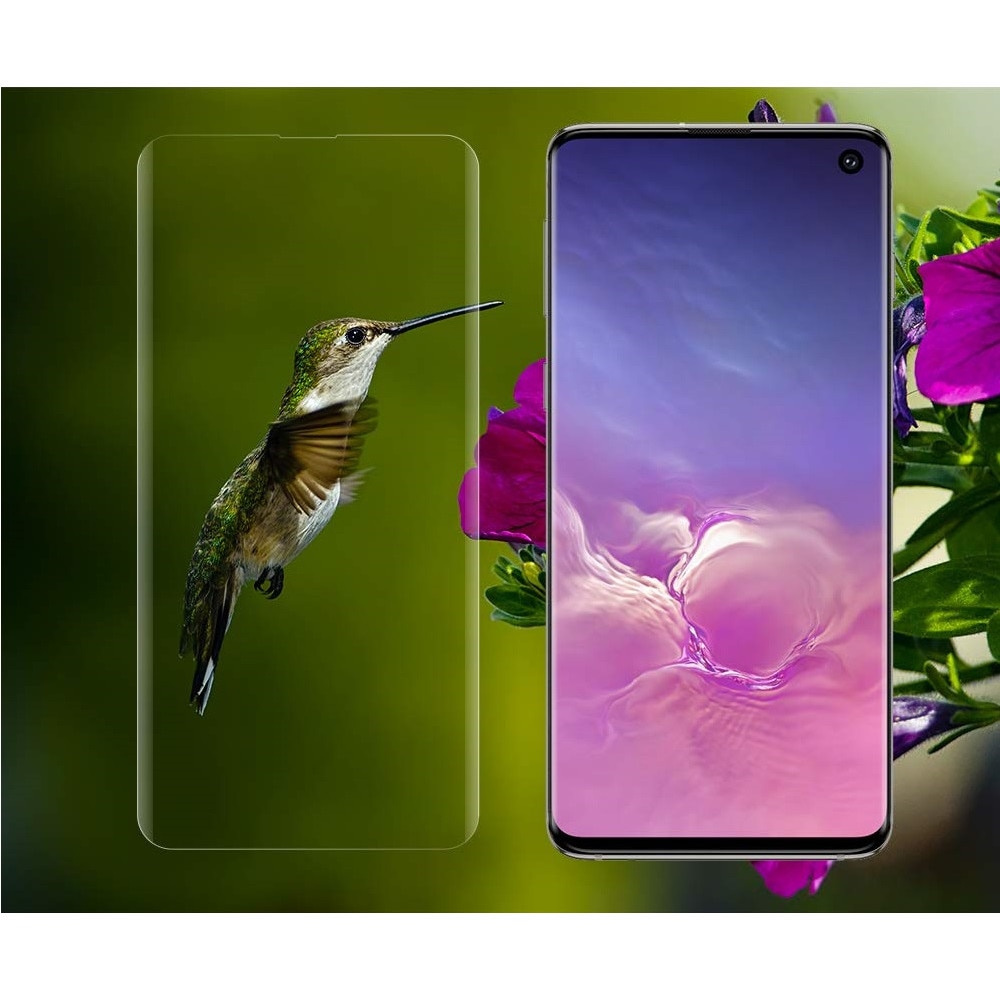 Folie sticla curbata UV Full Glue pentru Samsung Galaxy S10, Transparenta