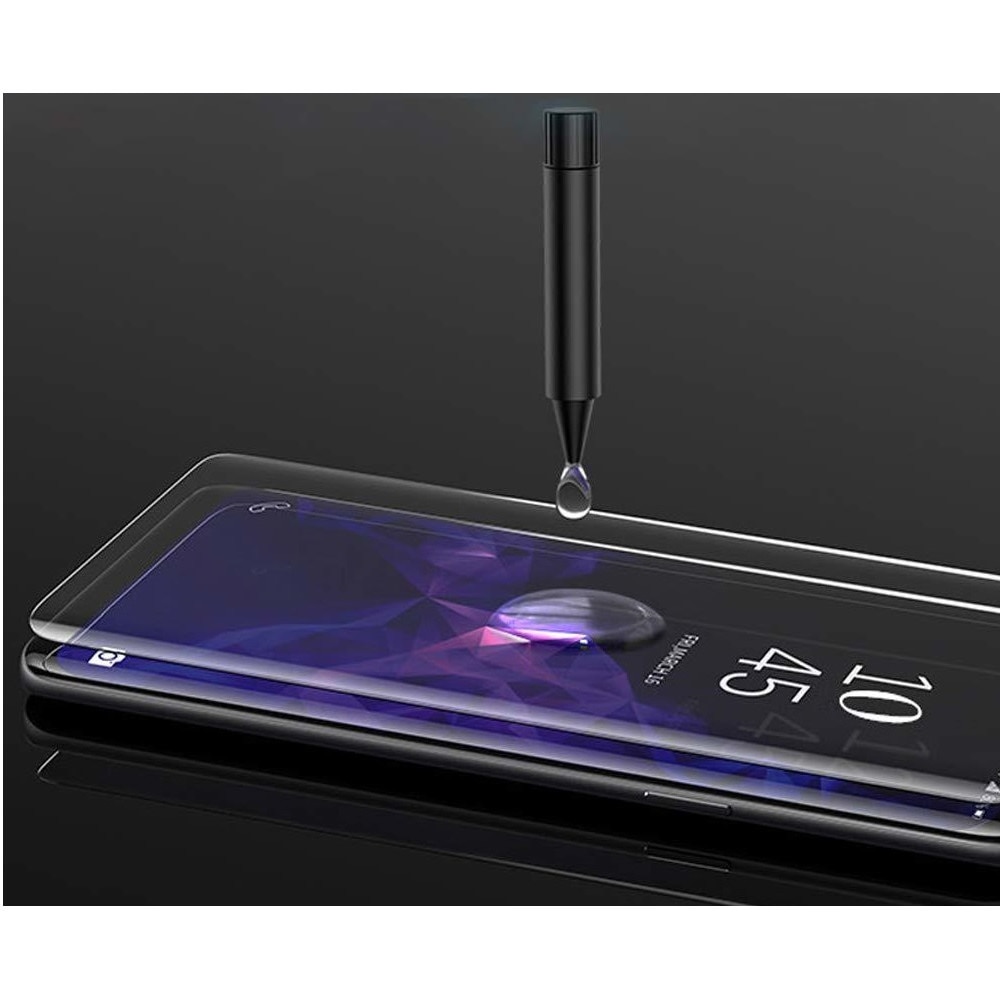 Folie sticla curbata UV Full Glue pentru Samsung Galaxy S10, Transparenta