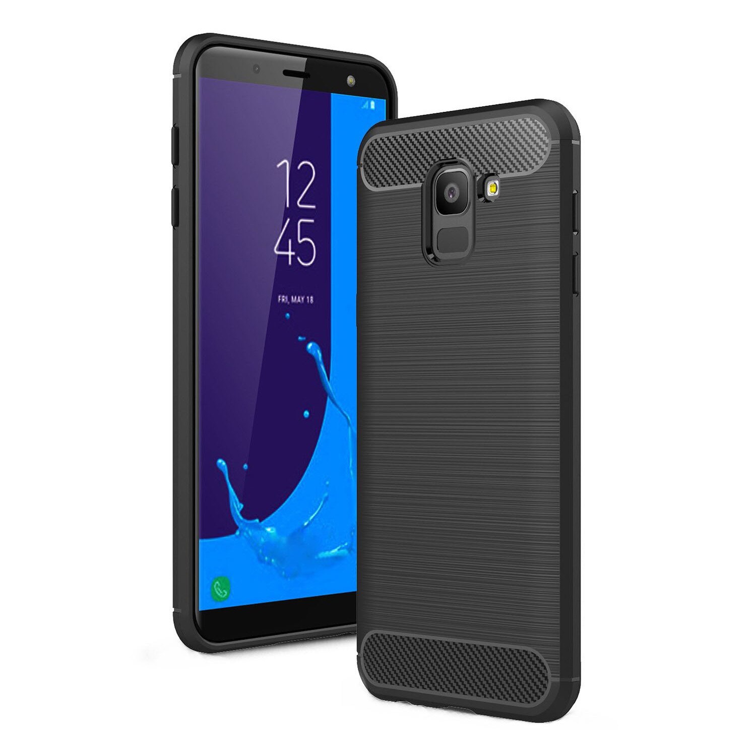 Husa de protectie Air Carbon pentru Samsung Galaxy J6 (2018), Negru