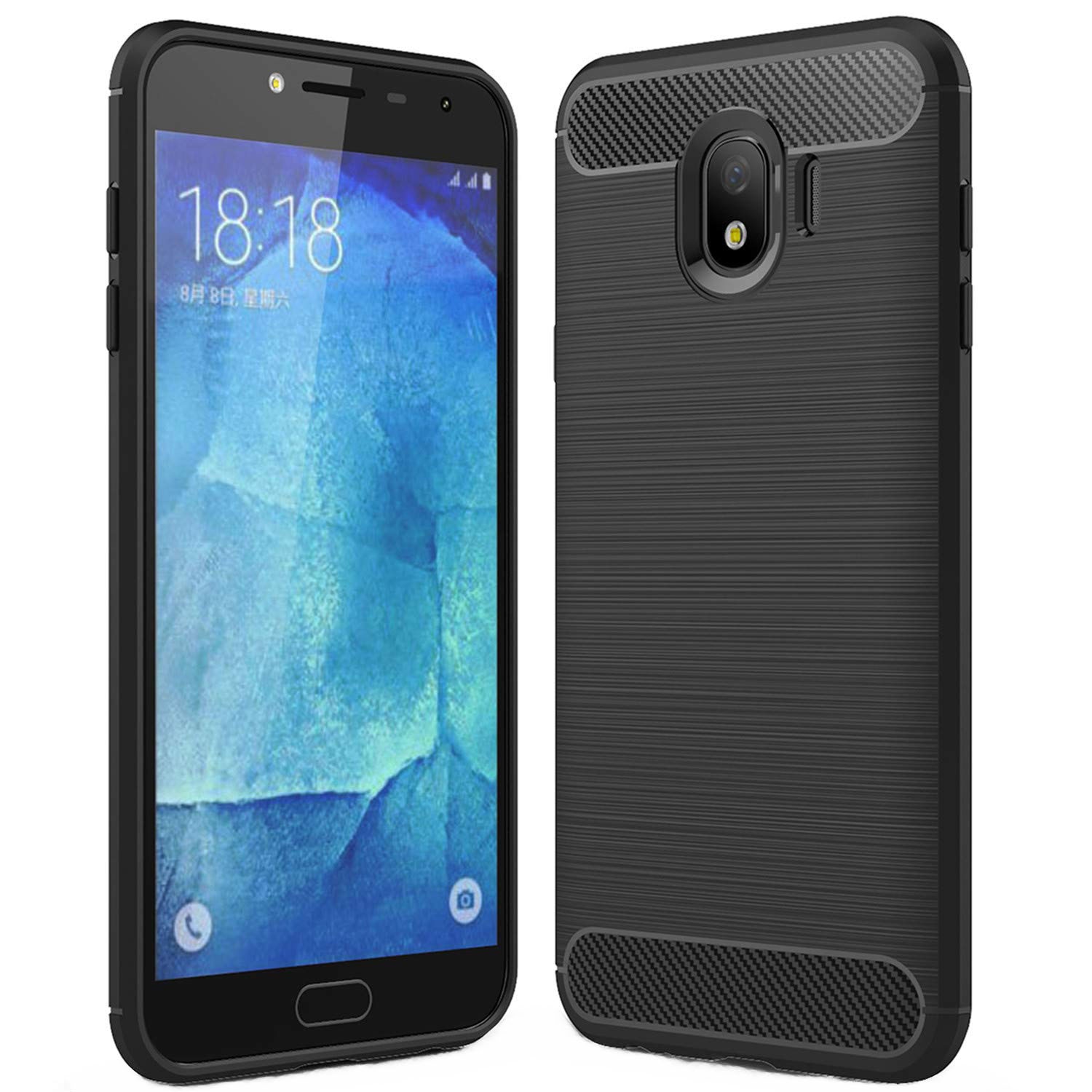 Husa de protectie Air Carbon pentru Samsung Galaxy J4 (2018), Negru