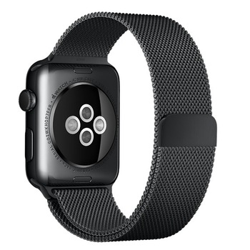 Curea iUni compatibila cu Apple Watch 1/2/3/4/5/6, 44mm, Milanese Loop, Otel Inoxidabil, Black Curea iUni compatibila cu Apple Watch 1/2/3/4/5/6, 44mm, Milanese Loop, Otel Inoxidabil, Black