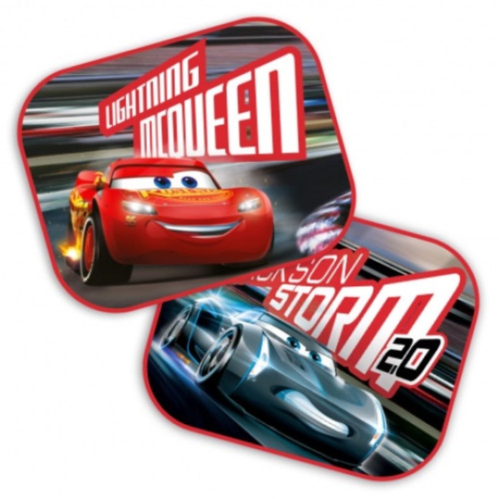 Disney Cars Autós Árnyékoló szett, 2 db, 44 x 35 cm-es, Verdák 3