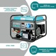 Generator curent profesional Könner & Söhnen KS 7000E G , GPl/benzina 5.5 kW , pornire electrica,13 cp, autonomie 17h , regulator AVR, protectie suprasarcina, LED-display, protectie nivel scazut ulei , bobinaj 100% cupru