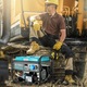 Generator curent profesional Könner & Söhnen KS 7000E G , GPl/benzina 5.5 kW , pornire electrica,13 cp, autonomie 17h , regulator AVR, protectie suprasarcina, LED-display, protectie nivel scazut ulei , bobinaj 100% cupru