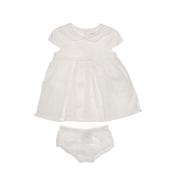 Rochie cu chilotei, Mayoral, Crem, 75 CM