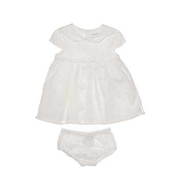 Rochie eleganta cu chilotei, Mayoral, 6-9 luni (75 cm), crem Rochie eleganta cu chilotei, Mayoral, 6-9 luni (75 cm), crem