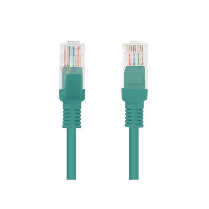 Patchcord Lanberg Cat6 15 metri verde (PCU6-10CC-1500-G)