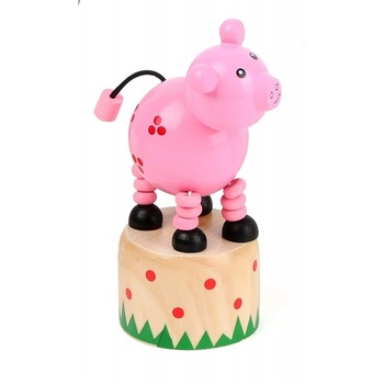 Porcusorul danseaza, Small Foot, Lemn, 3 ani+ Porcusorul danseaza, Small Foot, Lemn, 3 ani+