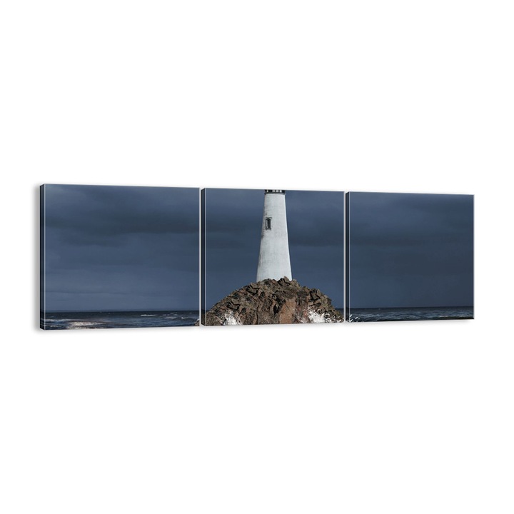 Tablou Canvas, 120x40 cm, Farul De Mare, CA120x40-3550