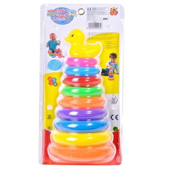 Jucarie Piramida cu inele colorate Jucarie Piramida cu inele colorate