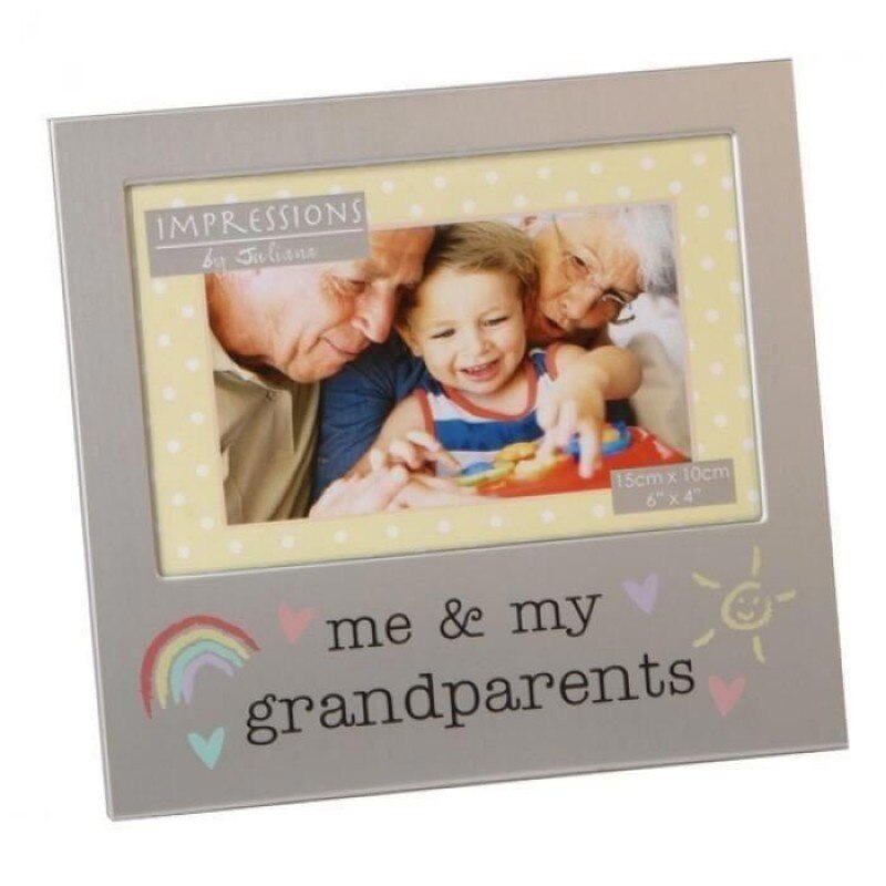 Rama foto pentru bunici, Me and My Grandparents, aluminiu