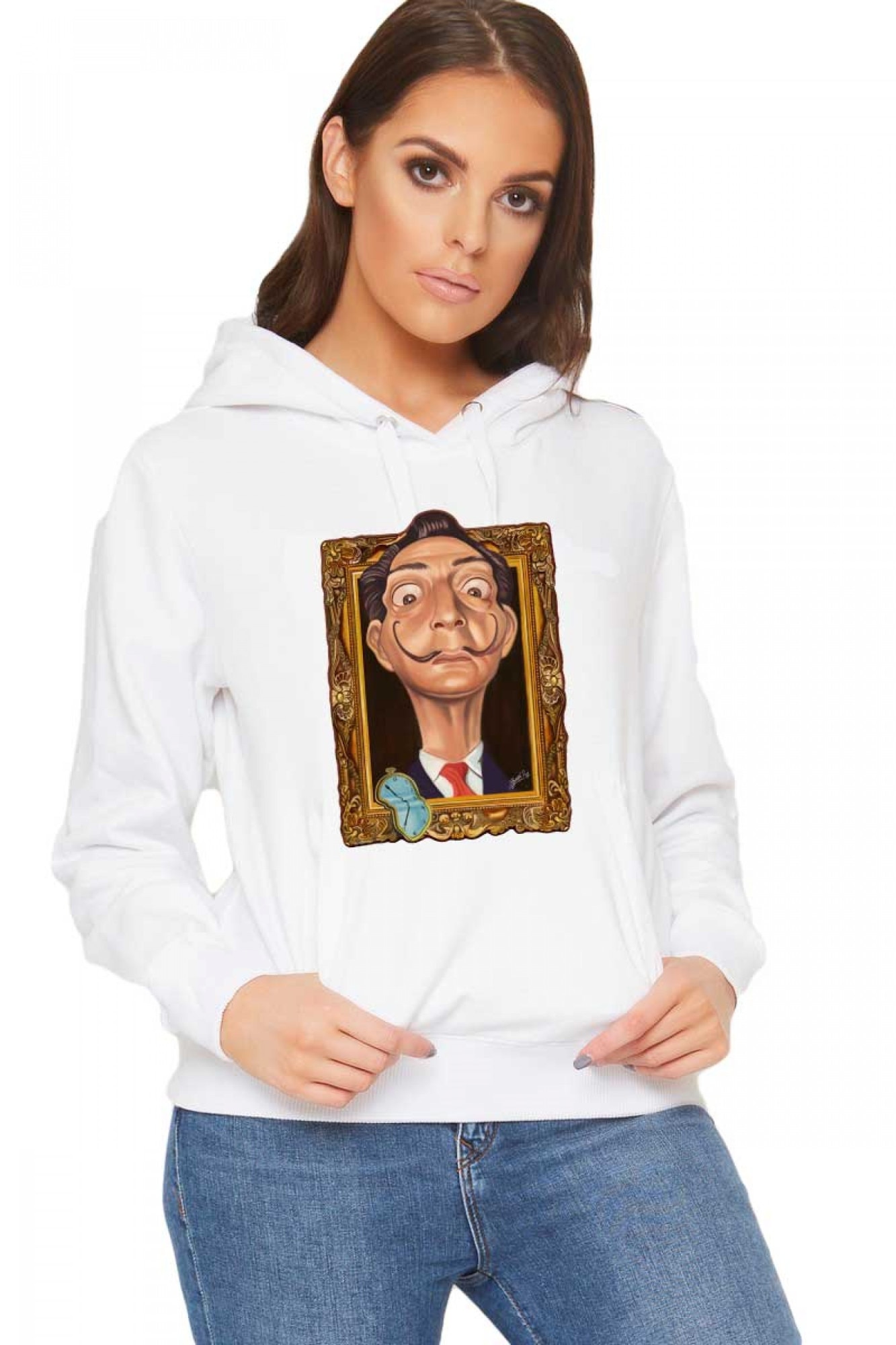 Hanorac dama alb - Dali - Frame