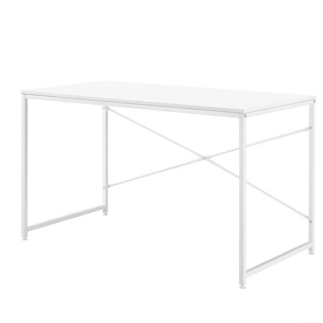 Birou Class, TOT, 120 x 60 x 72 cm, PAL si metal, negru/alb, stil clasic