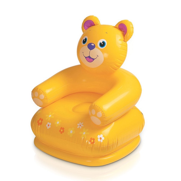Scaun copii gonflabil ursulet - portocaliu