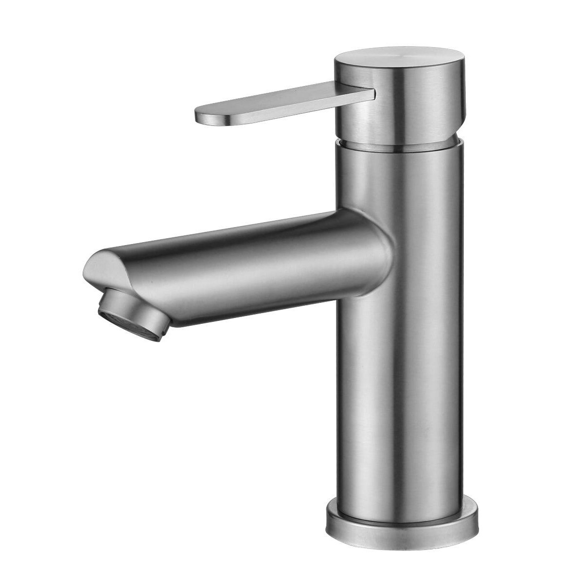 Baterie lavoar,Baie inox satinat, CasaBlanca STEEL,Cartus ceramic