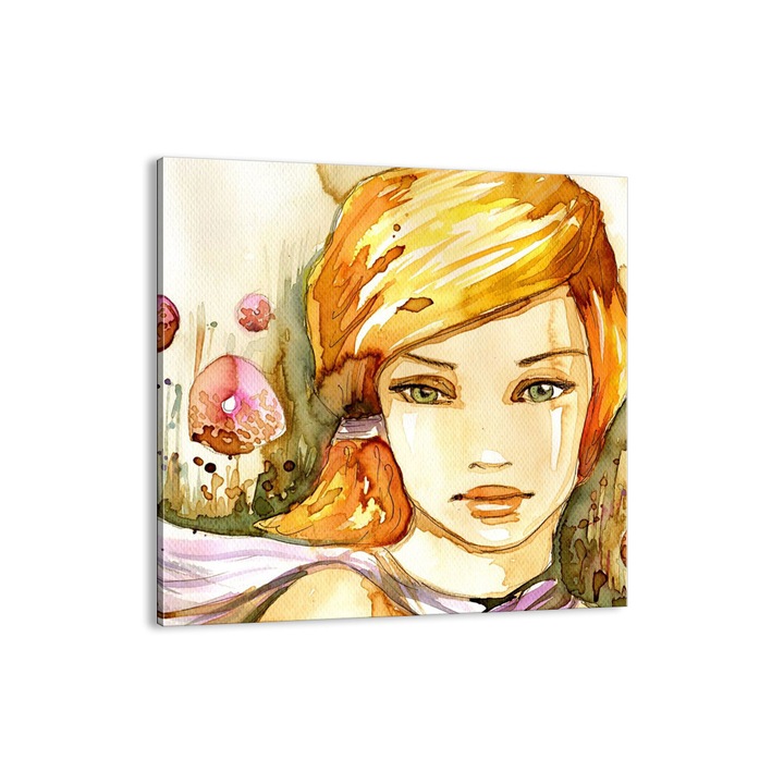 Tablou Canvas, 50x50 cm, Femeie Sal De Lunca, AC50x50-3538
