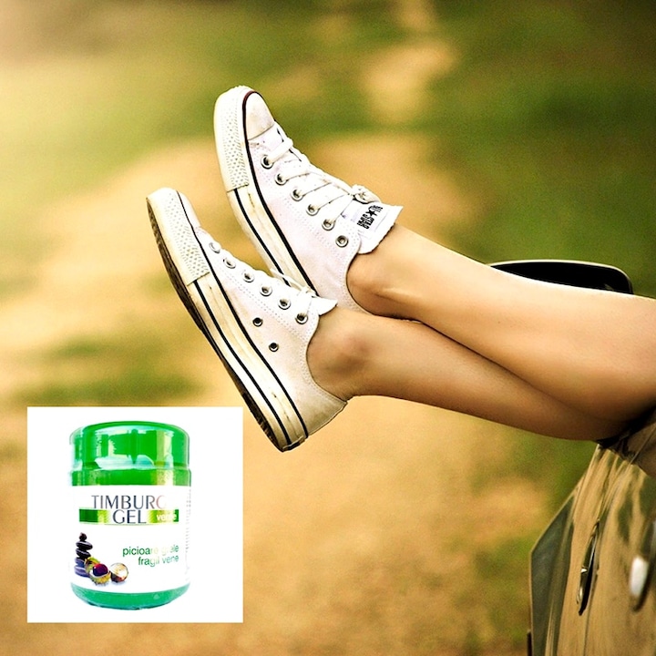 Gel de masaj terapeutic pentru picioare grele, Timburg Verde, 500g