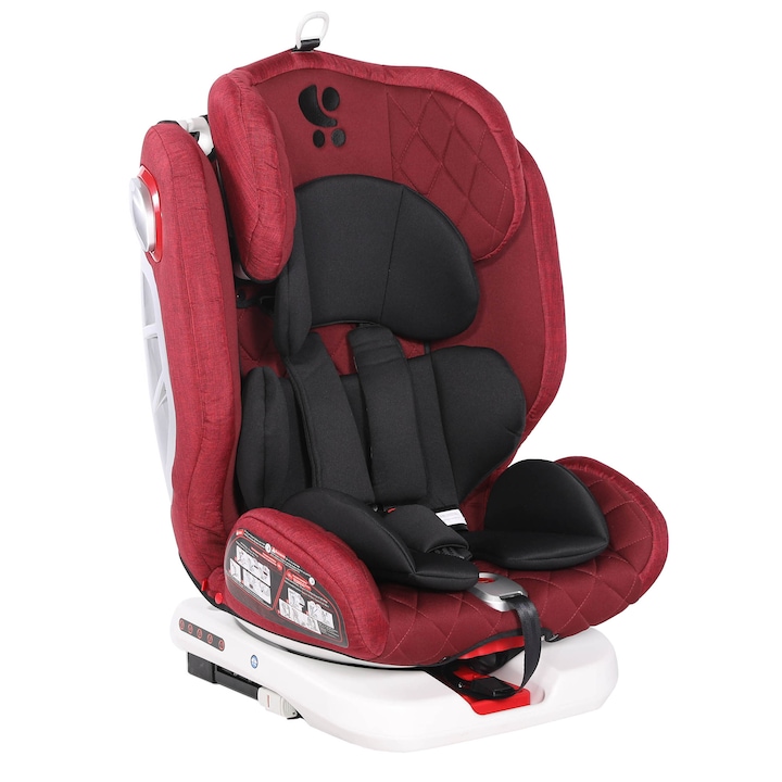 Lorelli Premium Roto ISOFIX Autós gyerekülés, forgatható, 360 fok, 0-36 kg, Piros/Fekete