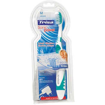Periuta de dinti electrica Sonic Power Trisa, Medium, 26.000 vibratii/min, Pink Periuta de dinti electrica Sonic Power Trisa, Medium, 26.000 vibratii/min, Pink