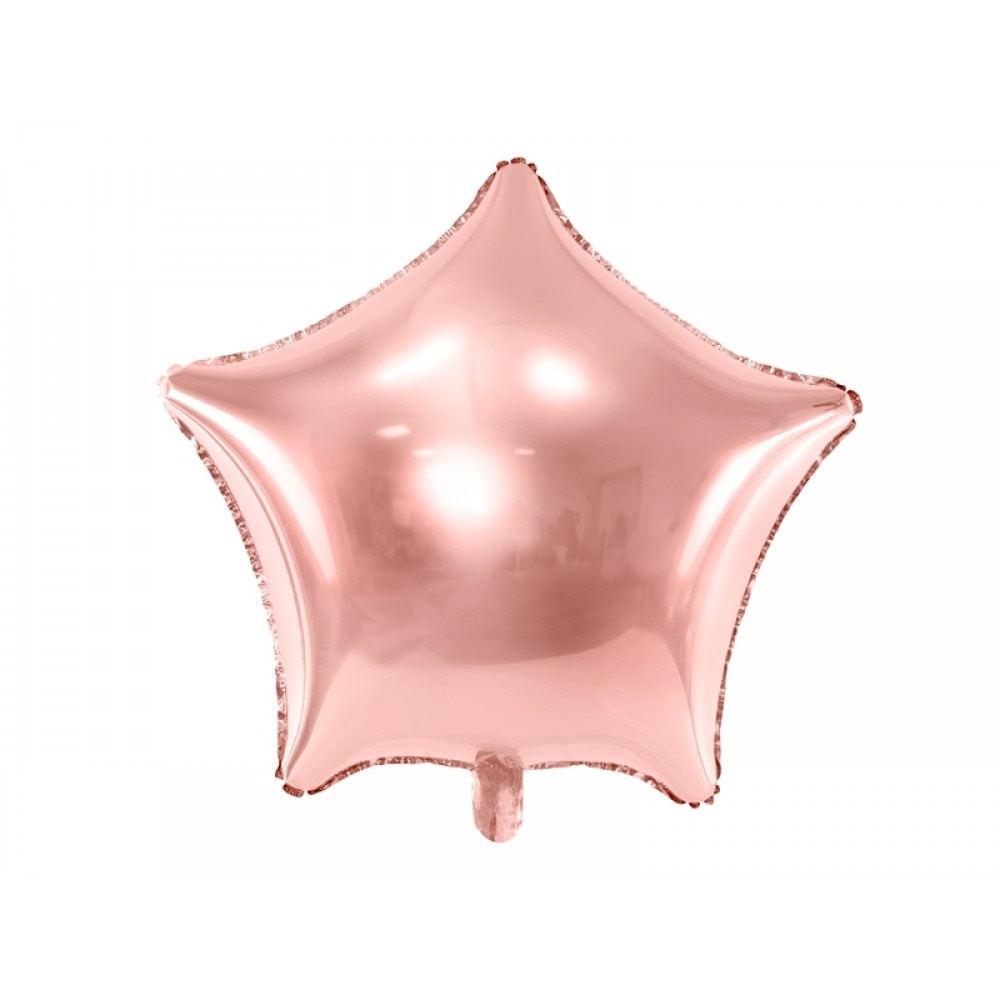Balon folie stea, Rose Gold, 48cm