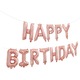Set baloane folie Happy Birthday, Deco, Rose Gold, 340 x 35cm