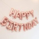 Set baloane folie Happy Birthday, Deco, Rose Gold, 340 x 35cm