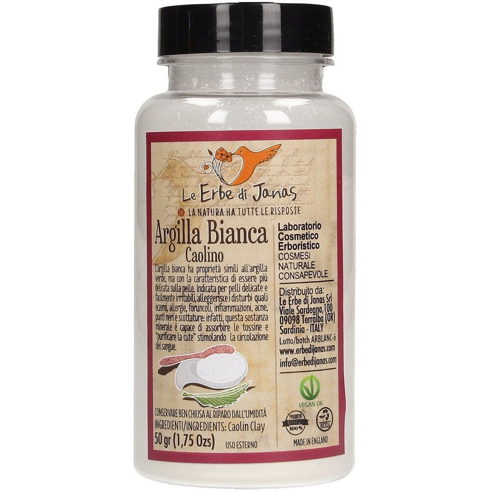 Argila alba 50g Le erbe di Janas