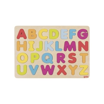 Litere alfabet din lemn Goki, Goki, Lemn, 3 ani+ Litere alfabet din lemn Goki, Goki, Lemn, 3 ani+