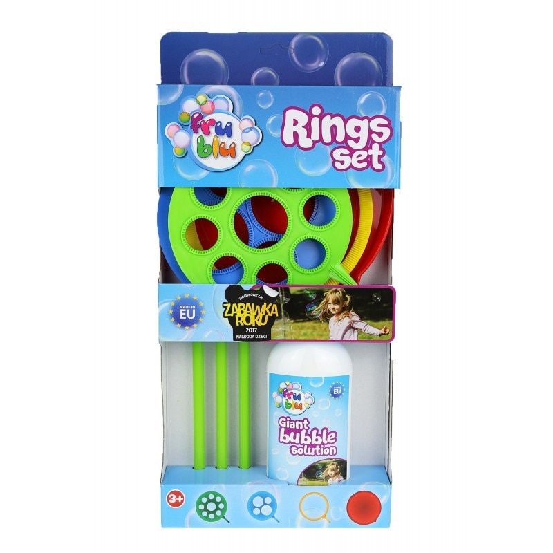 Set Mare Cercuri pentru Baloane de Sapun + Rezerve Lichid 0,5