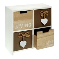 cutie depozitare pentru decorarea locuintei cu 4 sertare  living 23x10x24 cm din lemn  ats imagen 47_0_
0