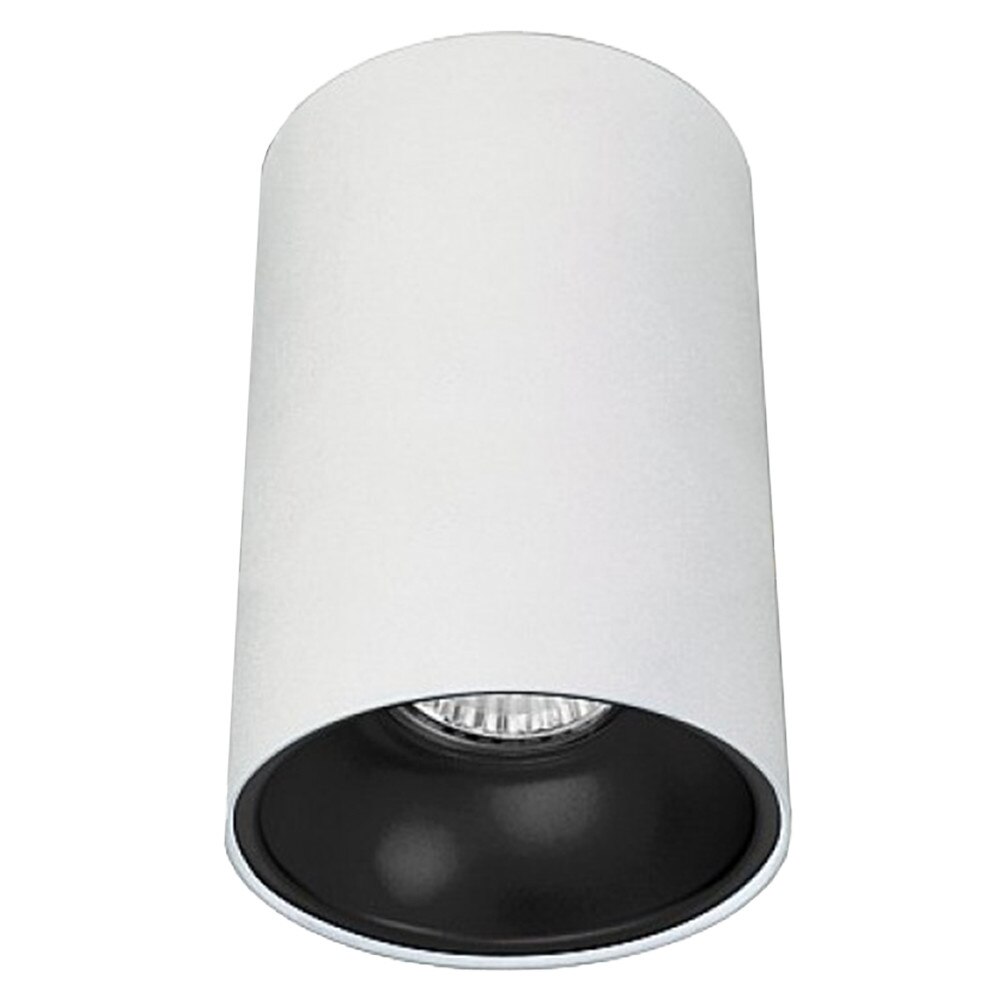 Corp beta sr rotund 1xgu10 alb cu reflector negru