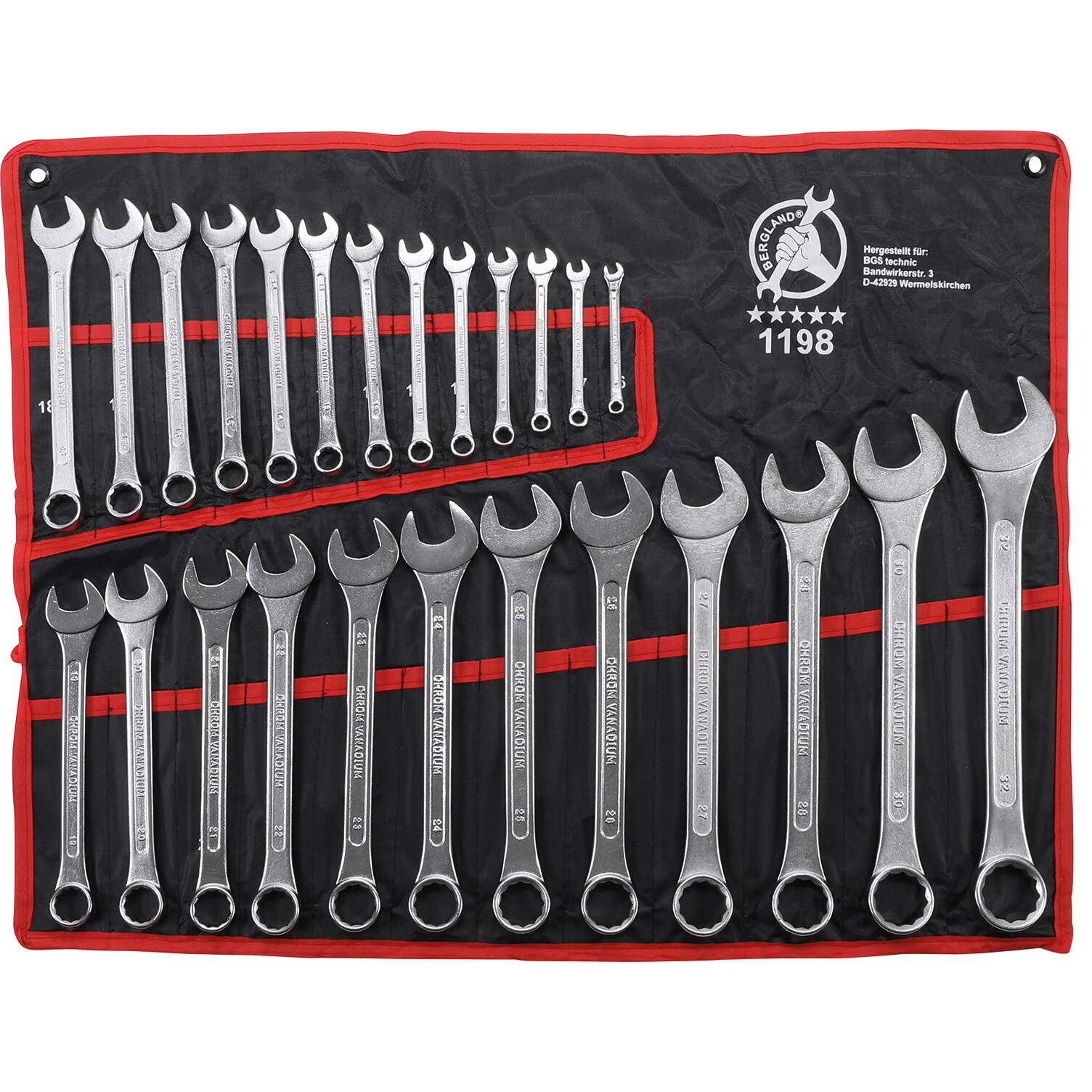 Set chei combinate 6-32, 25 buc, producator BGS