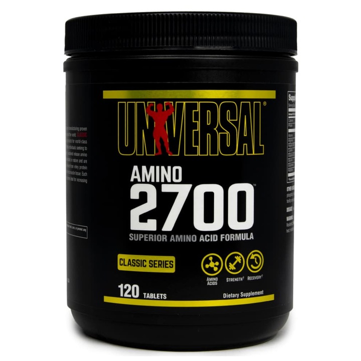 Aminoacizi, Universal Nutrition, Amino 2700, 120 tablete